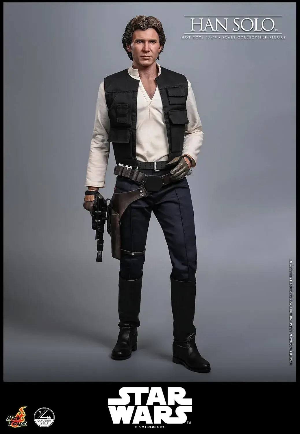 Hot Toys Star Wars Han Solo 1/4 Scale Figure Stability Display 46cm