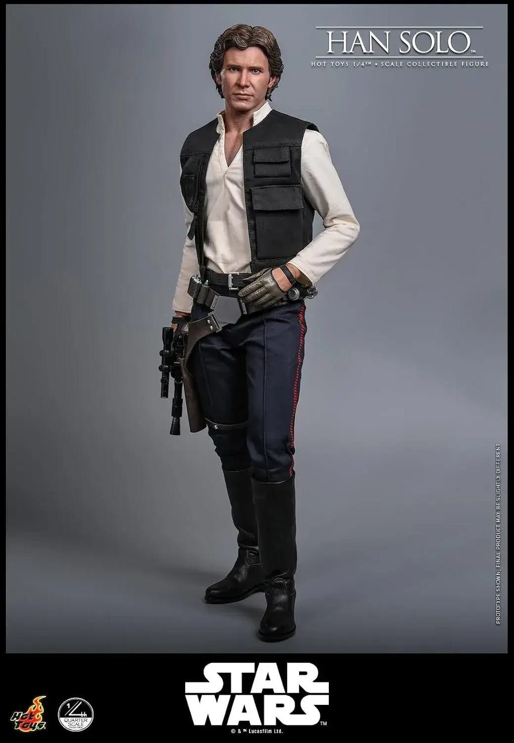 Hot Toys Star Wars Han Solo 1/4 Scale Figure Stability Display 46cm