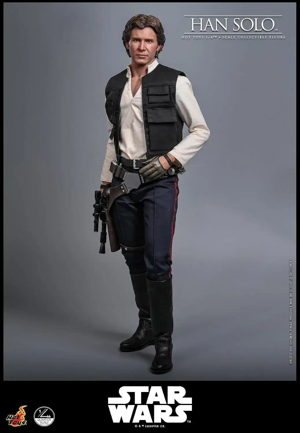 Hot Toys Star Wars Han Solo 1/4 Scale Figure Stability Display 46cm