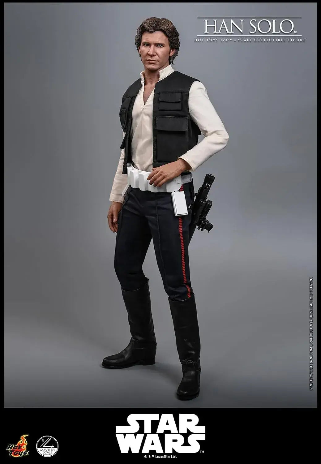 Hot Toys Star Wars Han Solo 1/4 Scale Figure Stability Display 46cm