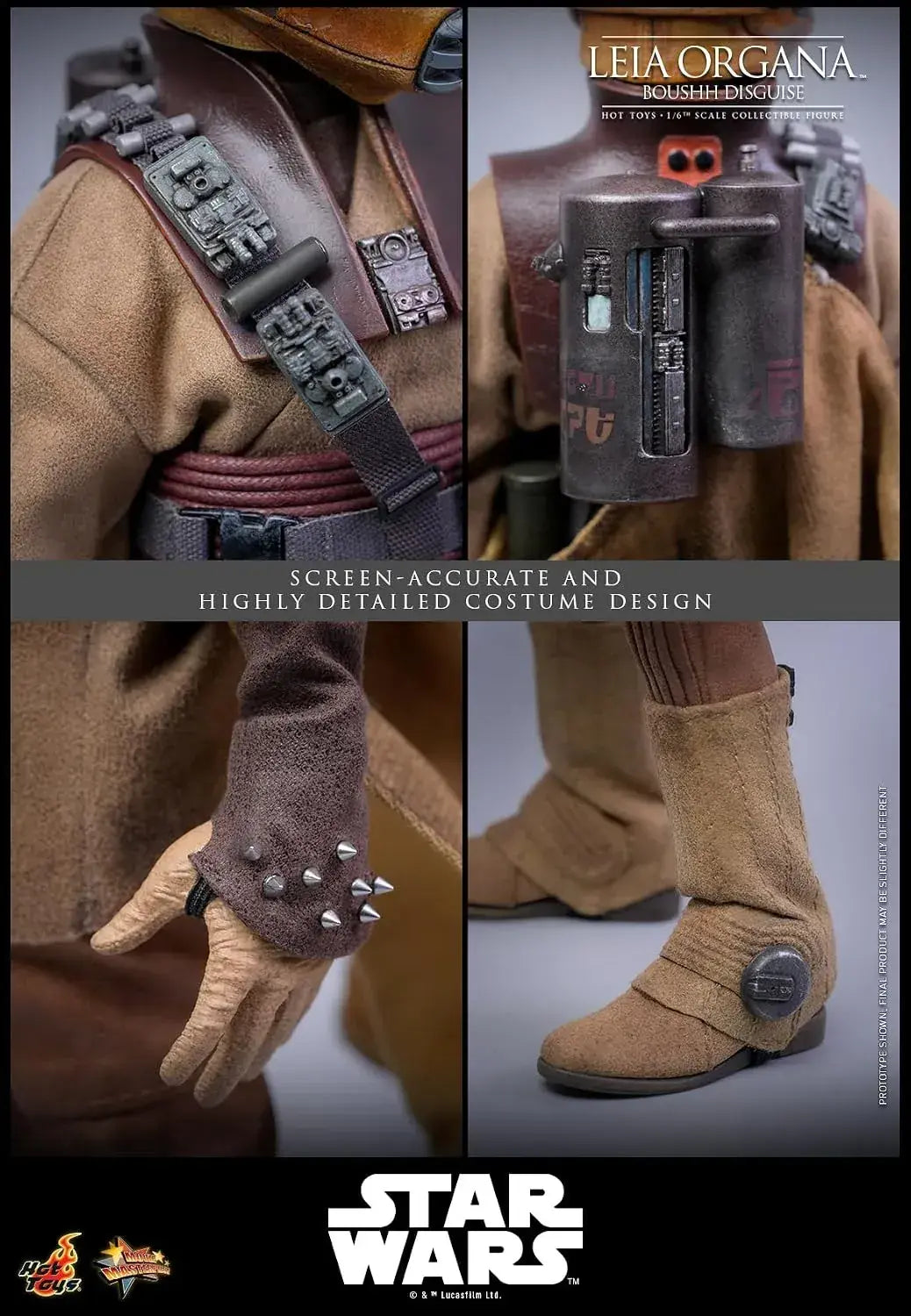Hot Toys Star Wars Leia Organa Boushh 1/6 Scale Figure 27 cm