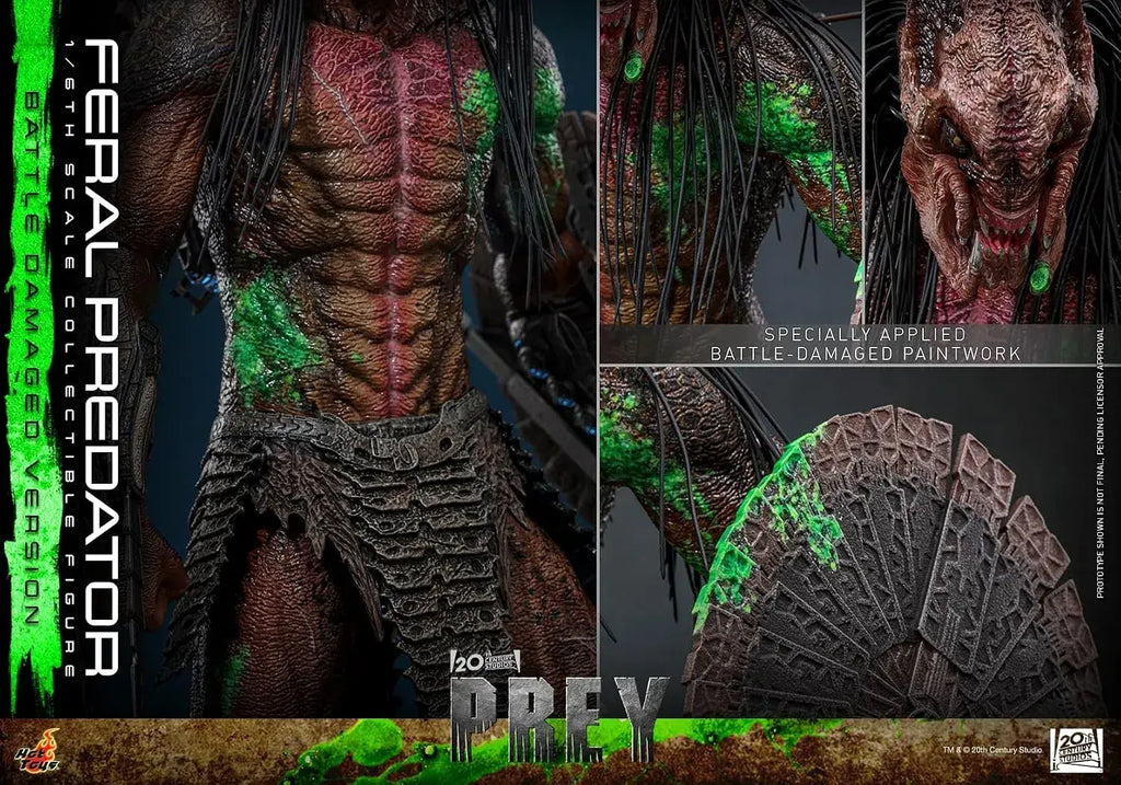 Hot Toys The Play Fieral Predator Battle-Damaged 1/6 Figure
