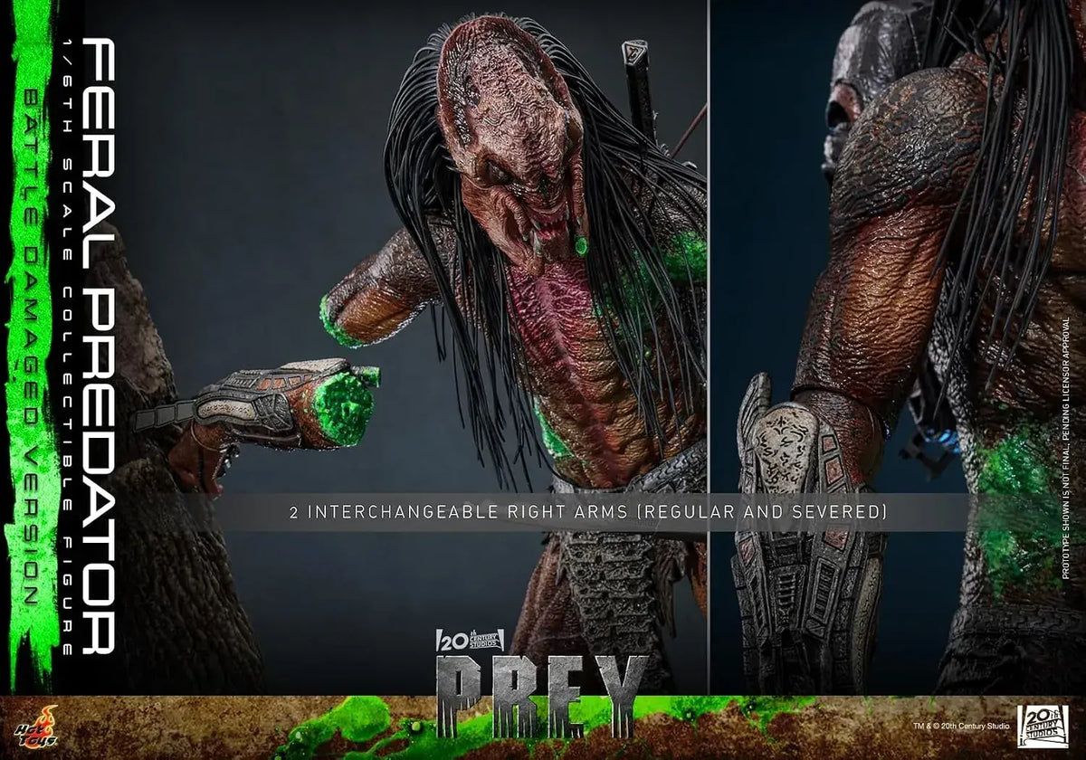 Hot Toys The Play Fieral Predator Battle-Damaged 1/6 Figure