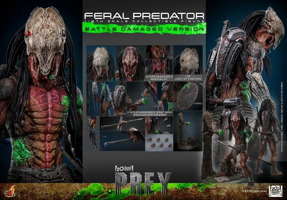 Hot Toys The Play Fieral Predator Battle-Damaged 1/6 Figure