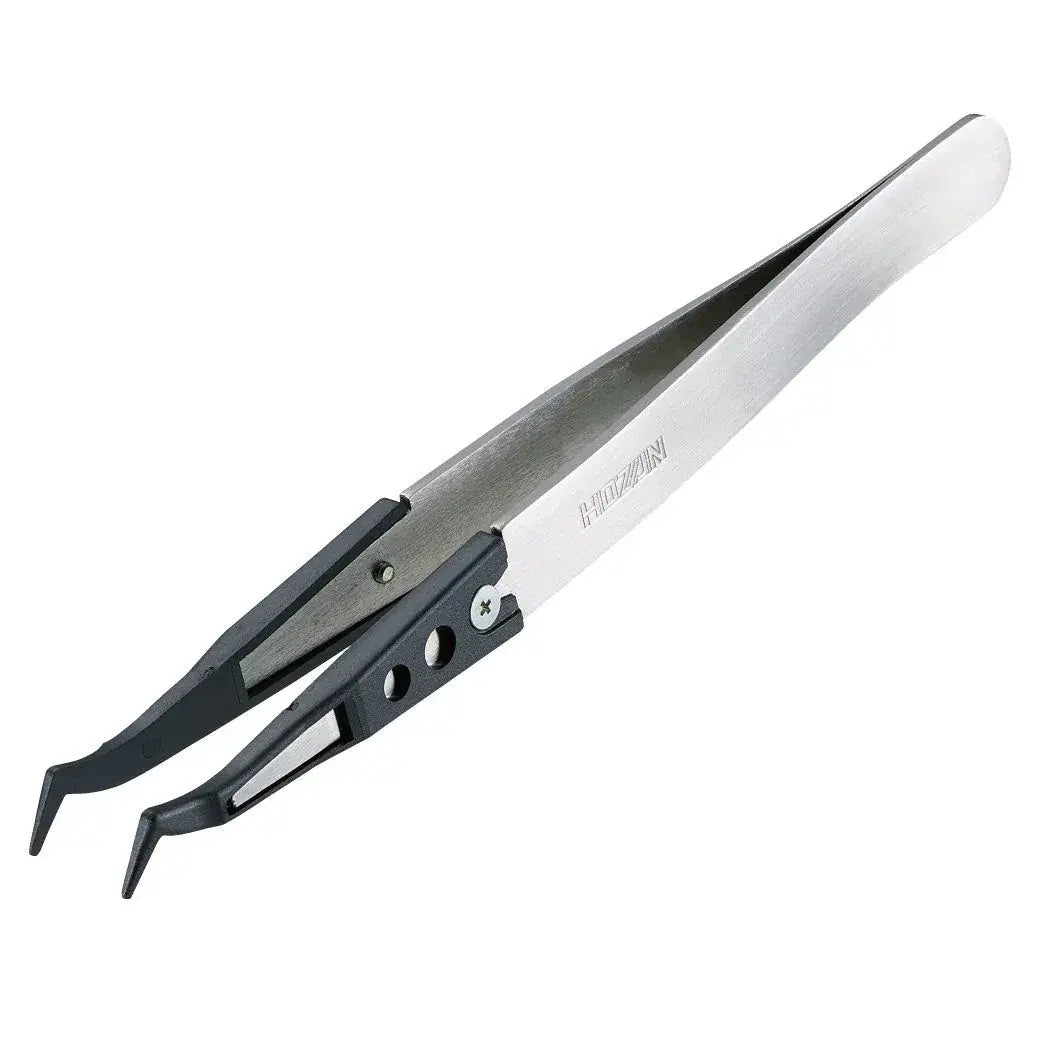 Hozan Plastic Tip Tweezers: Precision Handling Tool, Single Unit