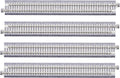 Kato Straight Track Model Railway Track Uni-Track PC Surface