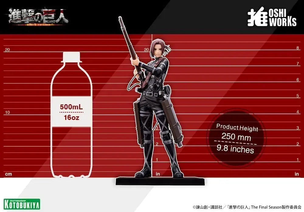 Kotobukiya Attack on Titan Sasha Braus Oshi Works Figure 250mm