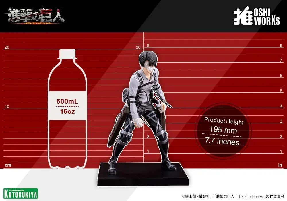 Kotobukiya Attack Titan Levi Final Season Ackerman Display Figure