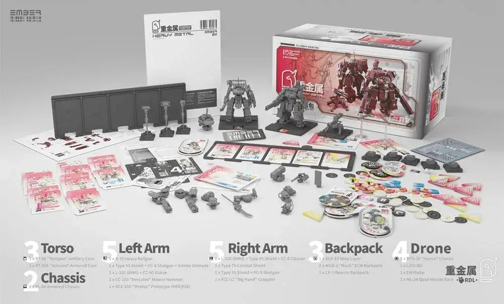 Kotobukiya Ember Obsidian Protocol RDL Heavy Metal Expansion Set