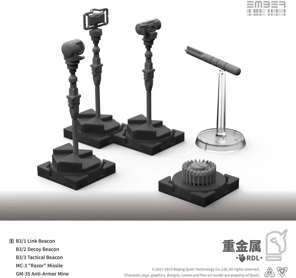 Kotobukiya Ember Obsidian Protocol RDL Heavy Metal Expansion Set