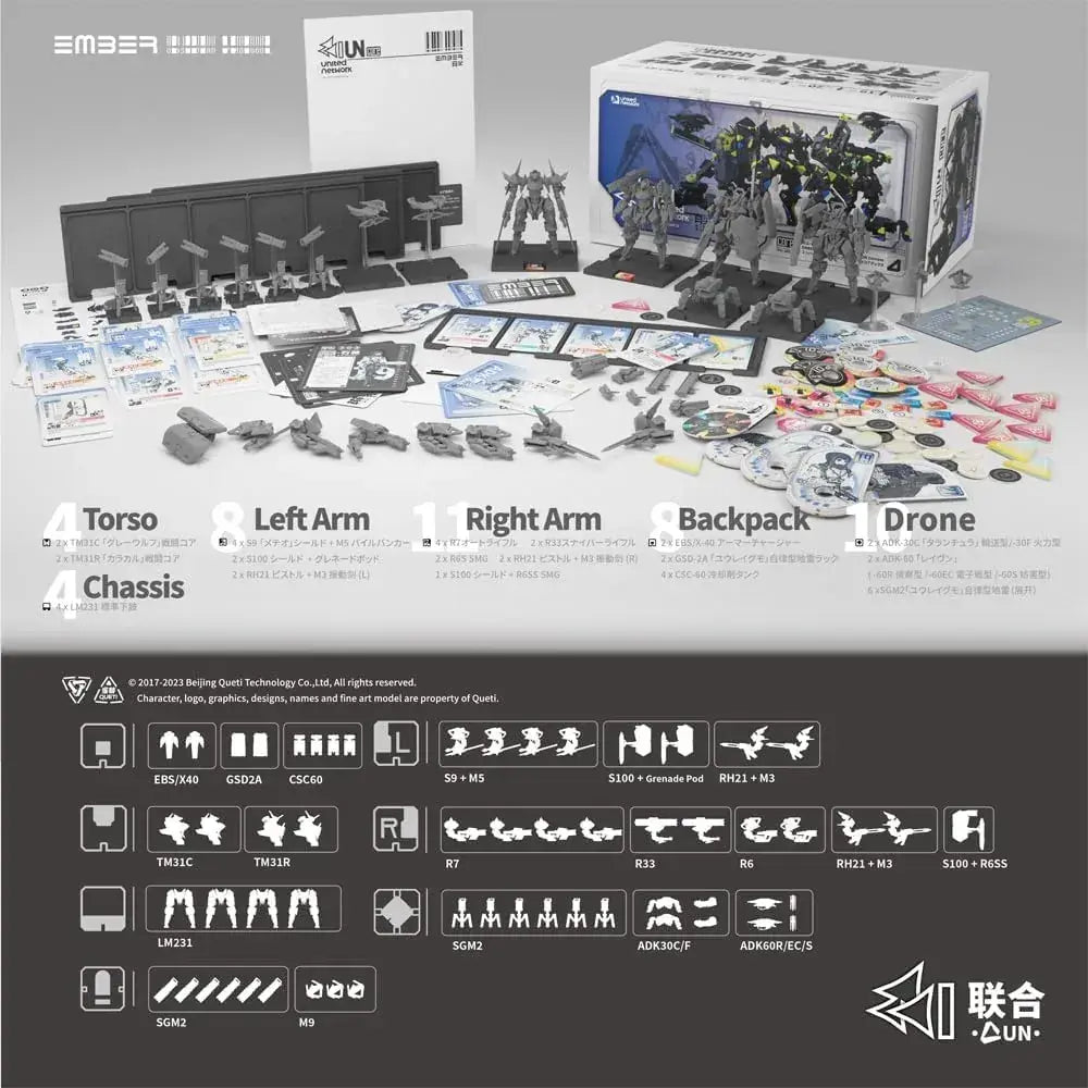 Kotobukiya Ember Obsidian Protocol UN Core Pack Plastic Model Kit