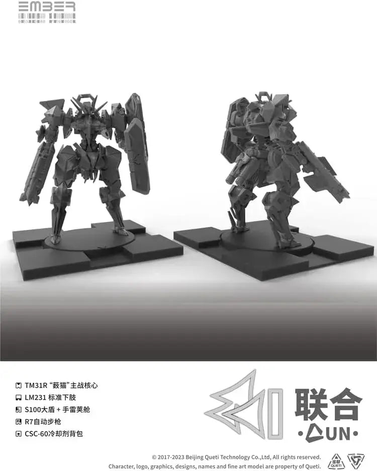 Kotobukiya Ember Obsidian Protocol UN Core Pack Plastic Model Kit