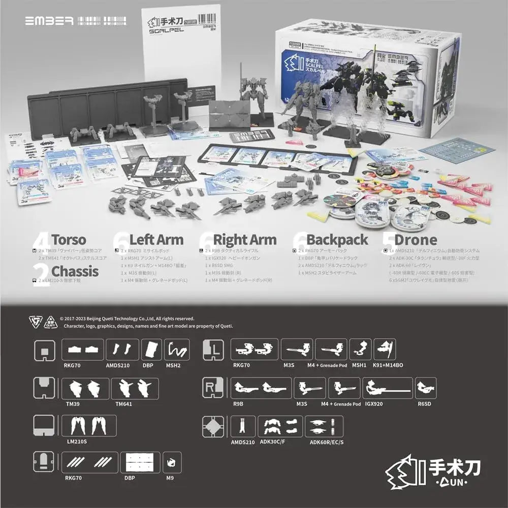 Kotobukiya Ember Obsidian Protocol UN Scalpel Expansion Pack Kit