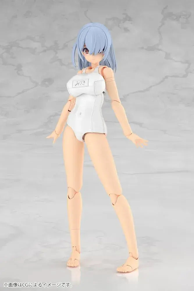 Kotobukiya Frame Arms Girl Mizuki School Swimsuits White Ver. Model Kit