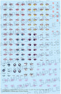 Kotobukiya Megami Device Eye Decal Set for Model Customization
