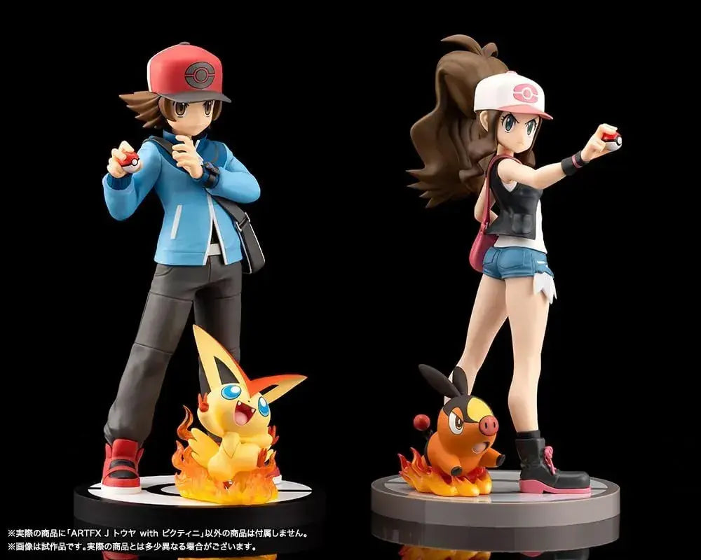 Kotobukiya Pokemon ARTFX J Touya with Victini PVC Figure 20cm