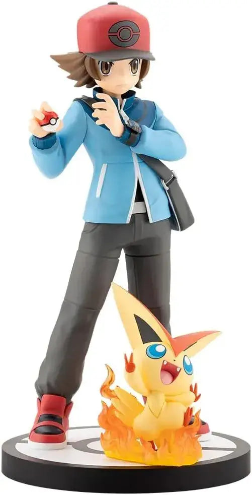 Kotobukiya Pokemon ARTFX J Touya with Victini PVC Figure 20cm