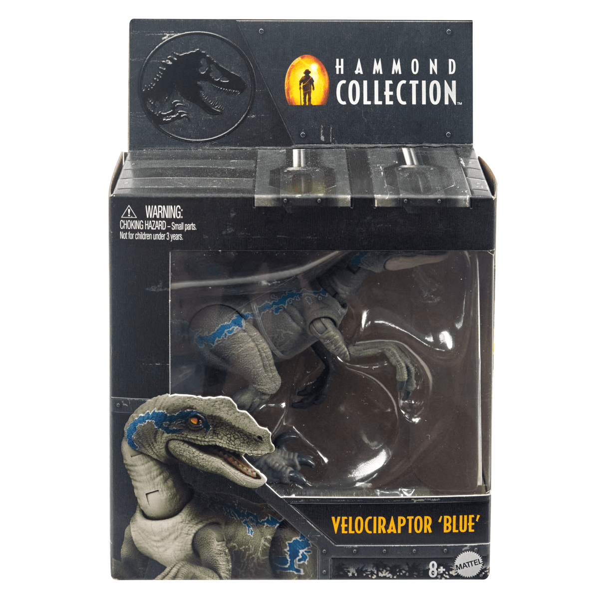 Jurassic World Hammond Collection Velociraptor Blue Dinosaur Figure
