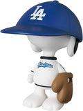 Medicom Toy UDF MLB Peanuts Dodgers Snoopy Figure Desk 2.7-Inch