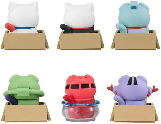 MegaHouse Mobile Suit Gundam Nyandam LUCKYCAT Figure Box of 6