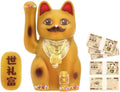 MIC DIY Maneki Neko Painted Plastic Model Kit, 9 x 9 x 2 cm