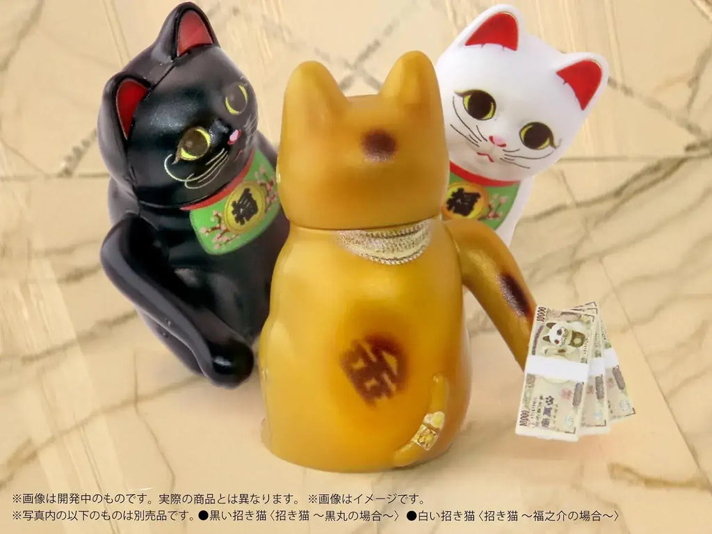 MIC DIY Maneki Neko Painted Plastic Model Kit, 9 x 9 x 2 cm