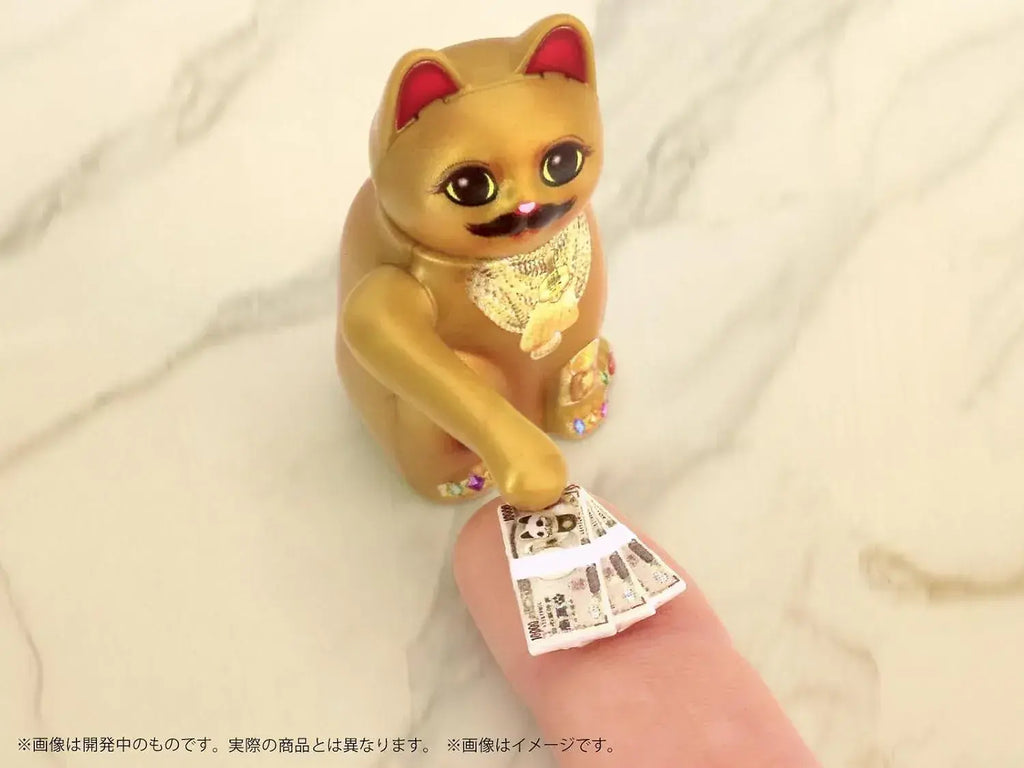 MIC DIY Maneki Neko Painted Plastic Model Kit, 9 x 9 x 2 cm