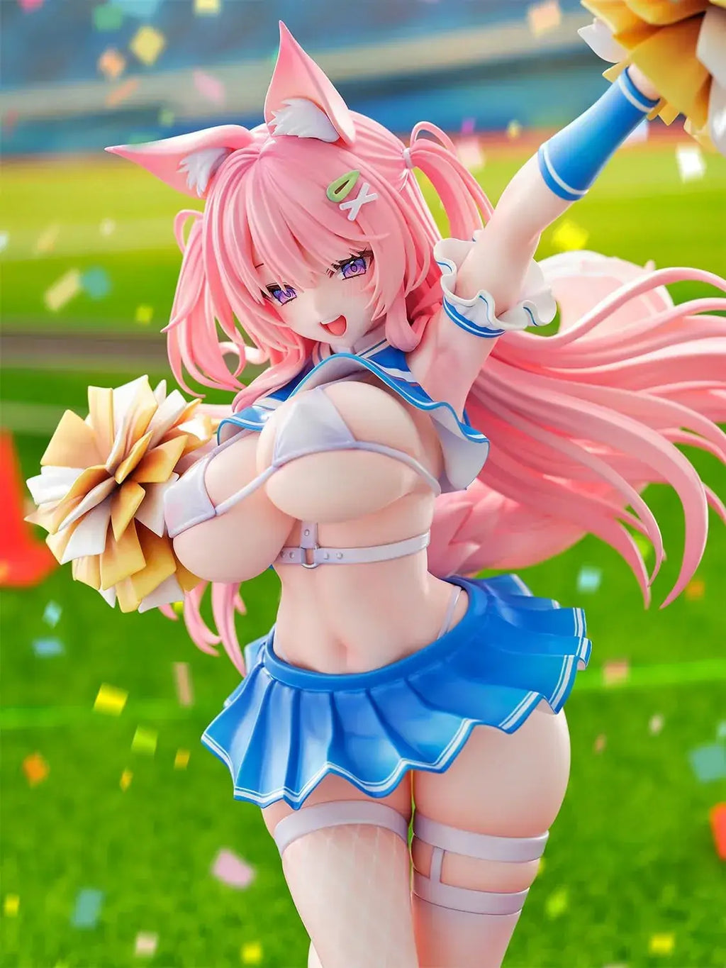 Nocturne Cat Ear Cheerleader PVC Figure 1/5.5 Scale 350mm Display