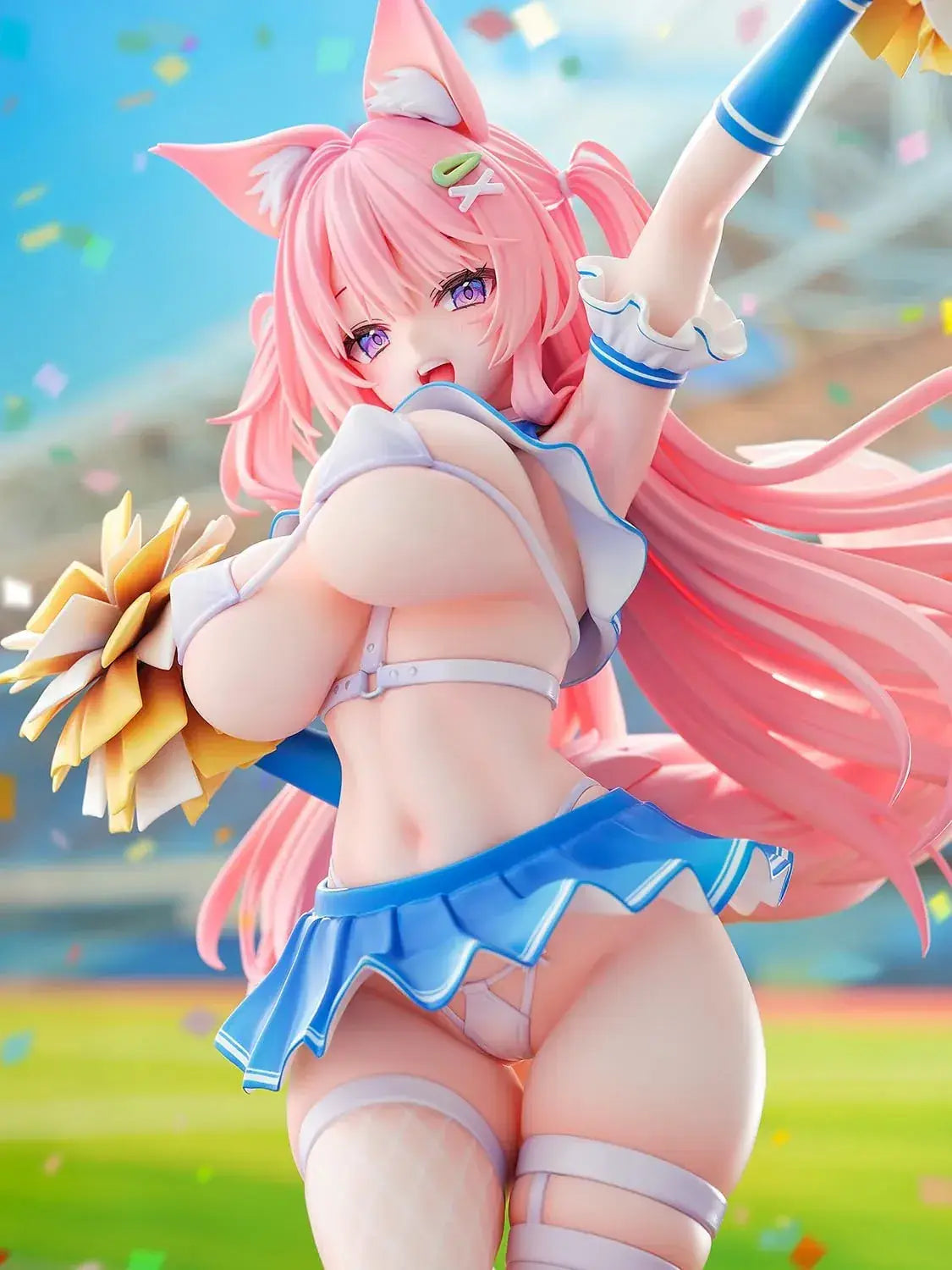 Nocturne Cat Ear Cheerleader PVC Figure 1/5.5 Scale 350mm Display