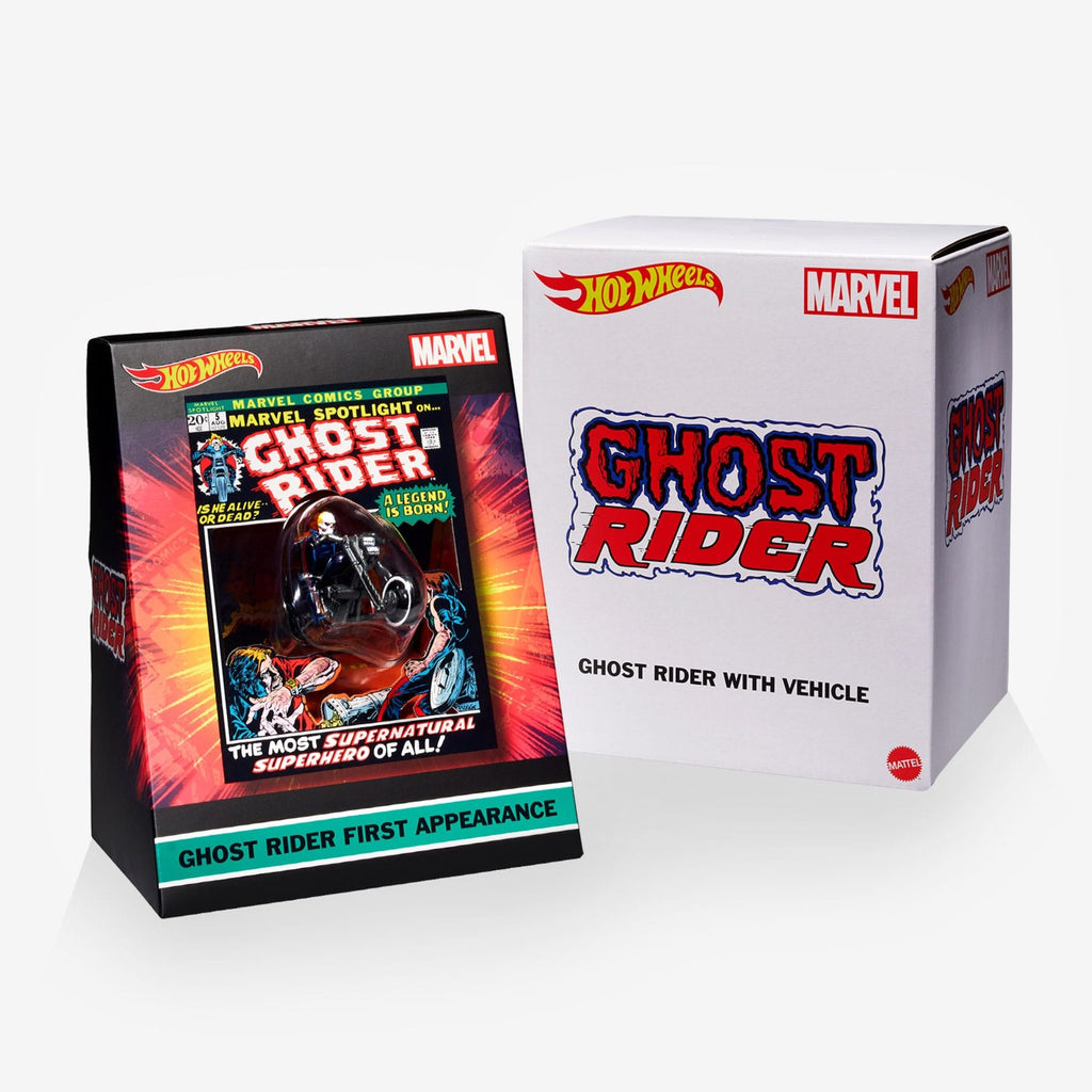 Hot Wheels MARVEL Ghost Rider Motorcycle & Figure Collectible