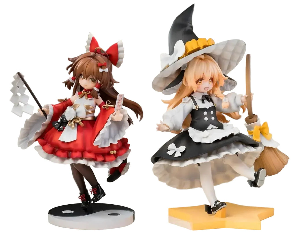 Oh-ami Touhou Project Reimu Marisa Cute Figures Parts PVC ABS Set