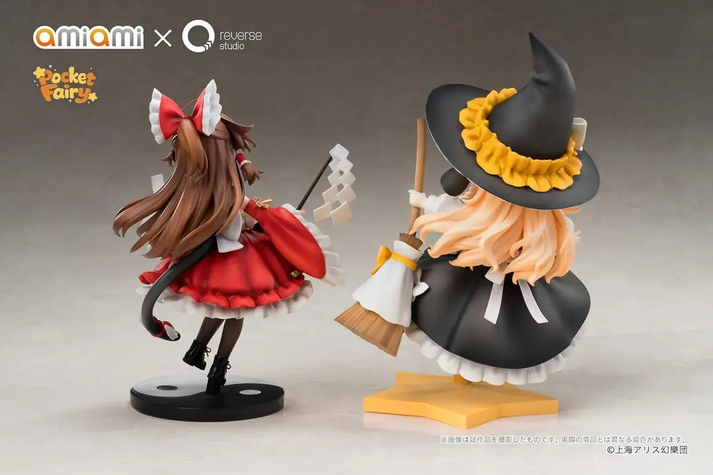 Oh-ami Touhou Project Reimu Marisa Cute Figures Parts PVC ABS Set