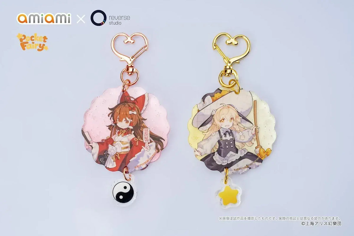 Oh-ami Touhou Project Reimu Marisa Cute Figures Parts PVC ABS Set