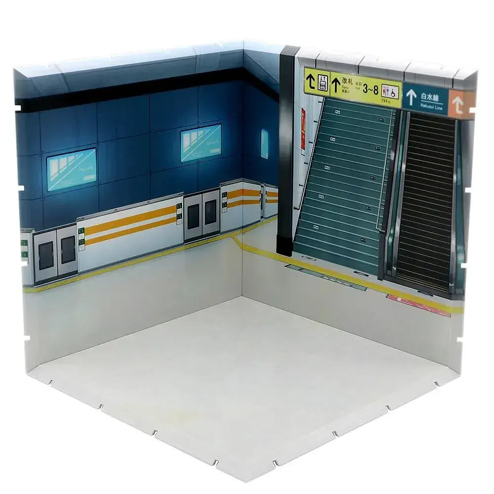 PLM Dioramansion 200 Station Interior Diorama ABS Backdrop Set