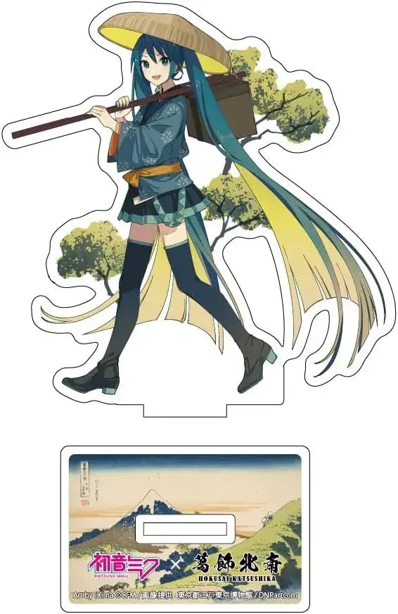Presence Hatsune Miku Acrylic Hokusai Die-Cut Display Stand Art