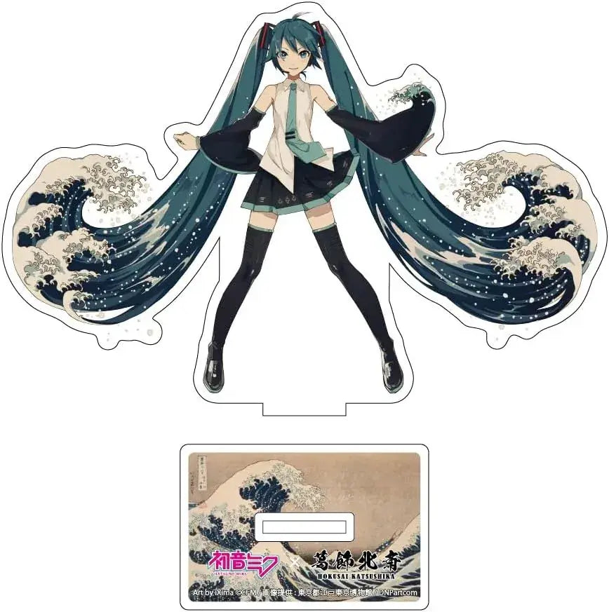 Presence Hatsune Miku Display Hokusai Art Acrylic Stand 5.9in
