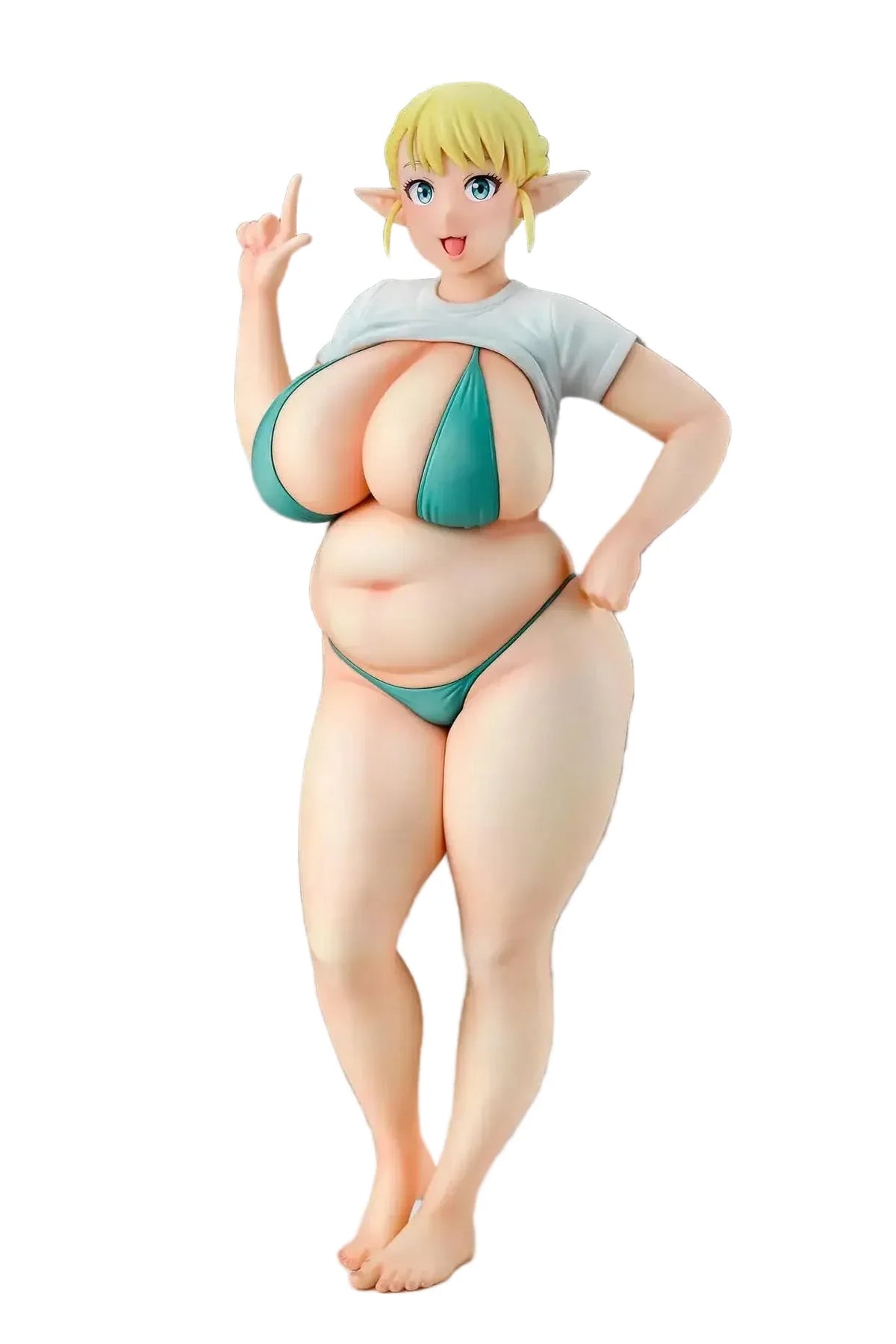 Q-Six Six Plus Sized Elf Erufuda Display PVC Figure 1/7 Scale