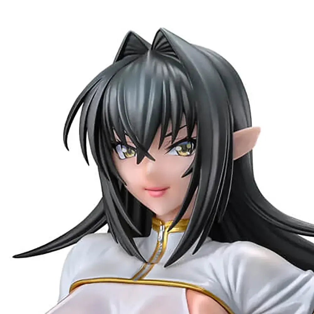 Q-Six Taimanin RPGX Annerose Vajra White Sheer PVC Figure 31cm