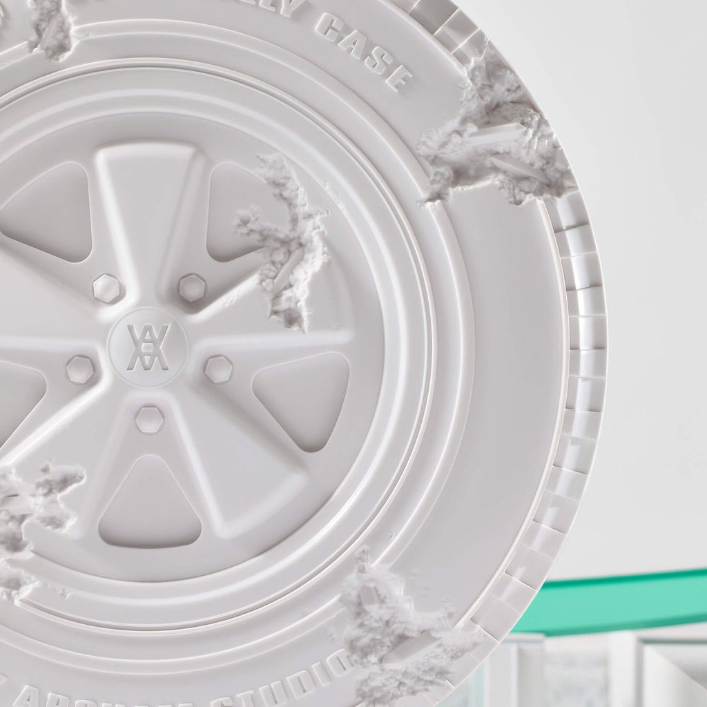 Hot Wheels x Daniel Arsham Eroded Porsche 930 and Rally Case