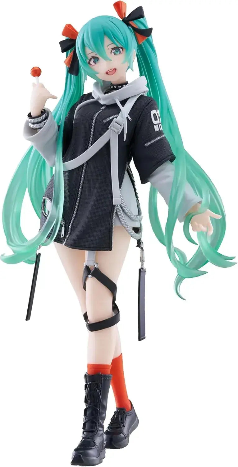 Taito Hatsune Miku Fashion Punk Figure with Glossy Display Stand