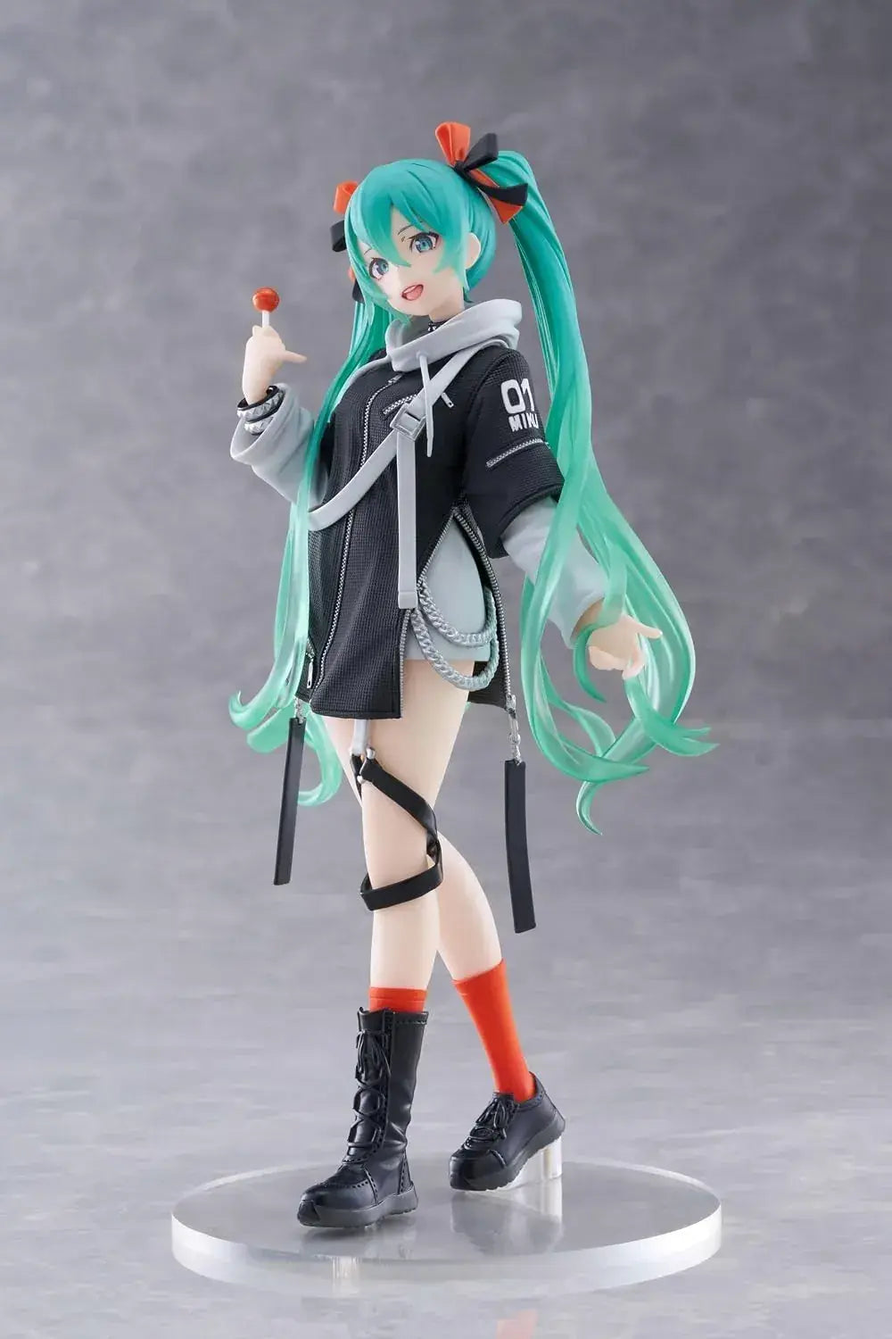 Taito Hatsune Miku Fashion Punk Figure with Glossy Display Stand
