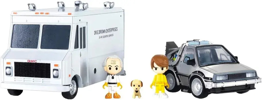 Takara Tomy Back to the Future Time Machine Figure Toy Display