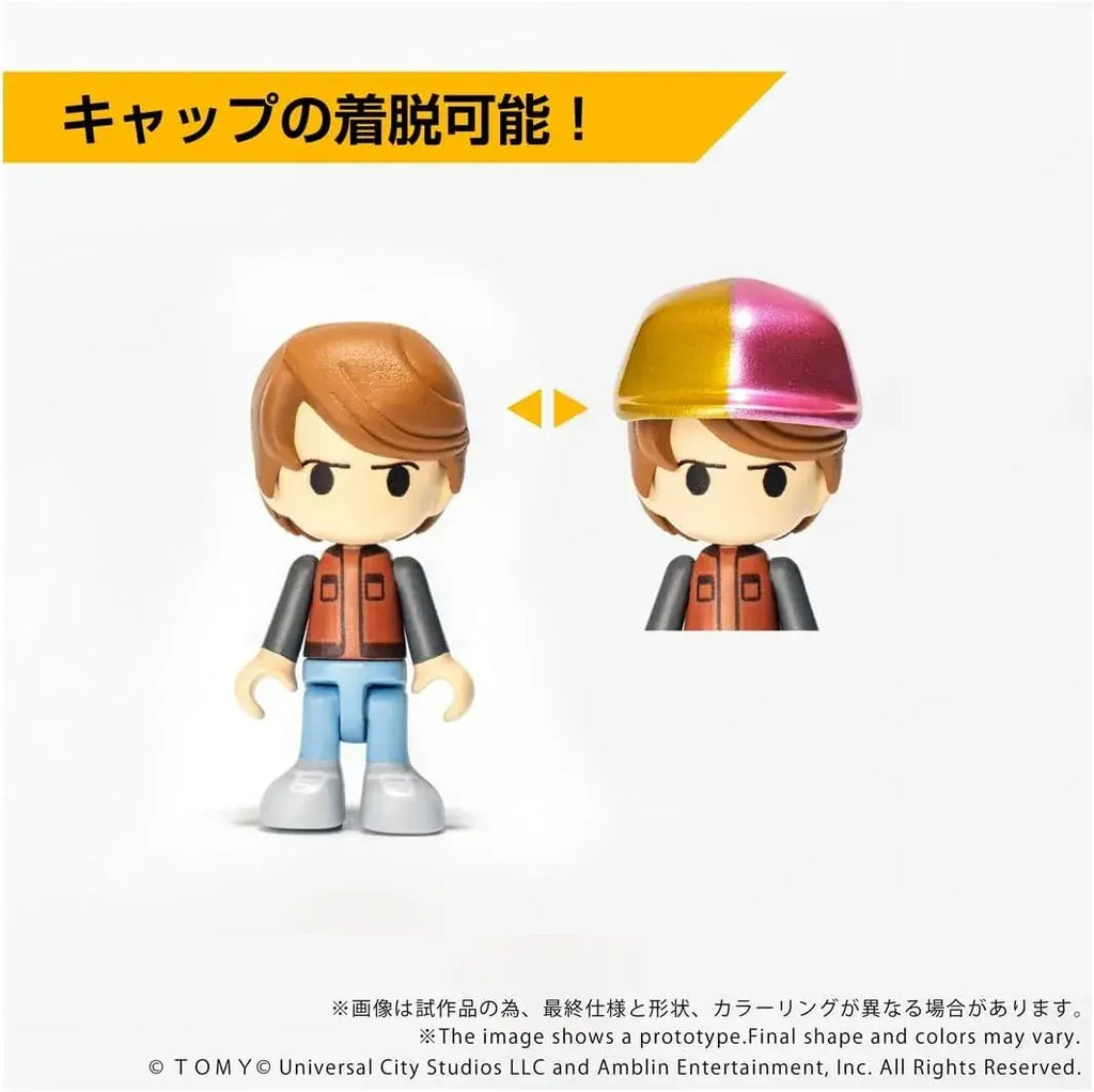 Takara Tomy Back to the Future Time Machine Figure Toy Display