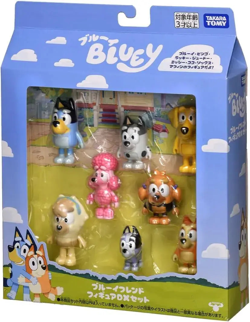 Takara Tomy Blue Friends DX Figure Set, 8 Poseable Characters