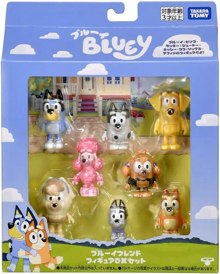 Takara Tomy Blue Friends DX Figure Set, 8 Poseable Characters