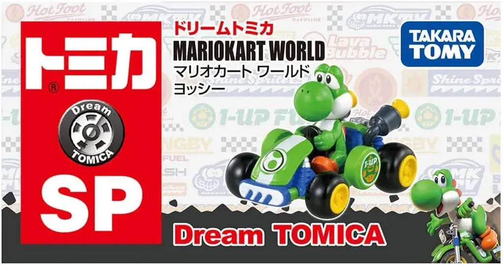 Takara Tomy Dream Tomica Mario Kart World Yoshi Mini Car Toy