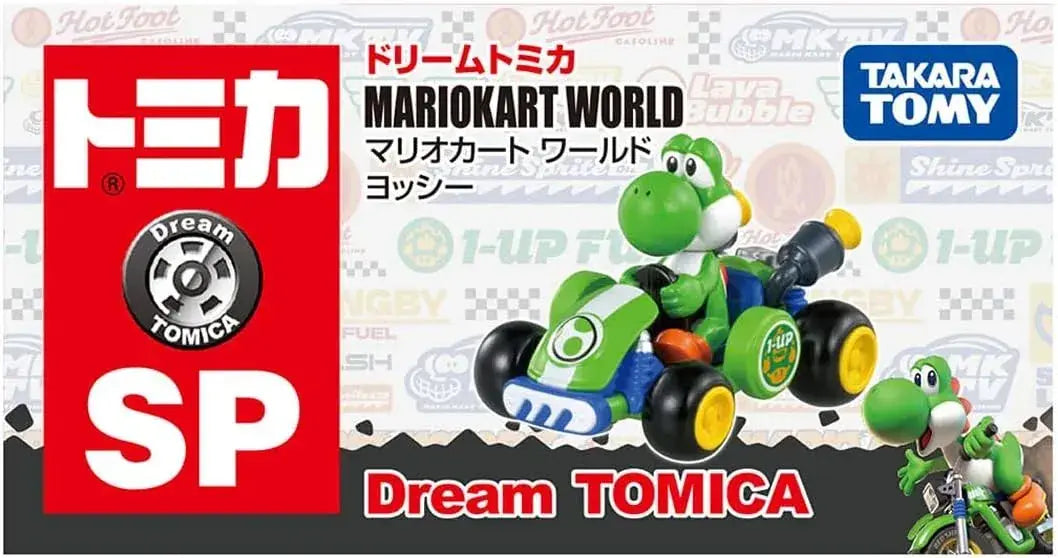 Takara Tomy Dream Tomica Mario Kart World Yoshi Mini Car Toy
