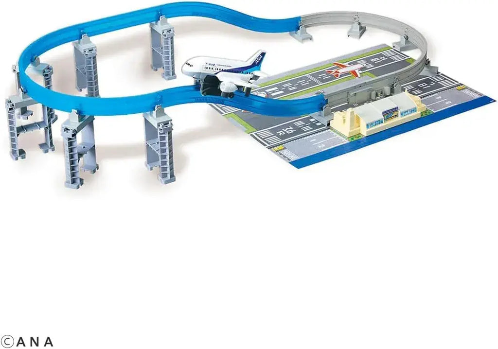 Takara Tomy Plarail ANA Airplane Set Toy with Rail Pieces, 3+