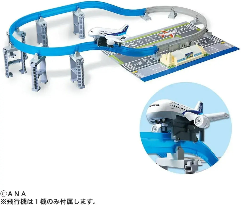 Takara Tomy Plarail ANA Airplane Set Toy with Rail Pieces, 3+