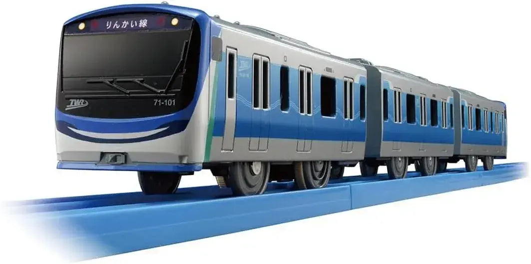 Takara Tomy Plarail Rinkai Line Blue Train Toy 3-Car Electric